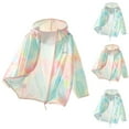 thumbnail image 4 of Beollynier Girls Summer Hooded Zip-Up Sun Protection Jacket for Ages 3-16 - Lightweight Ice Feel Tie-Dye Quick-Dry Pullover - Perfect for Outdoor Wear, 4 of 4