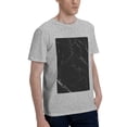 thumbnail image 2 of Bingfone Black Marble Texture Abstract Men'S Loose Fit Short-Sleeve Pocket T-Shirt, 2 of 7