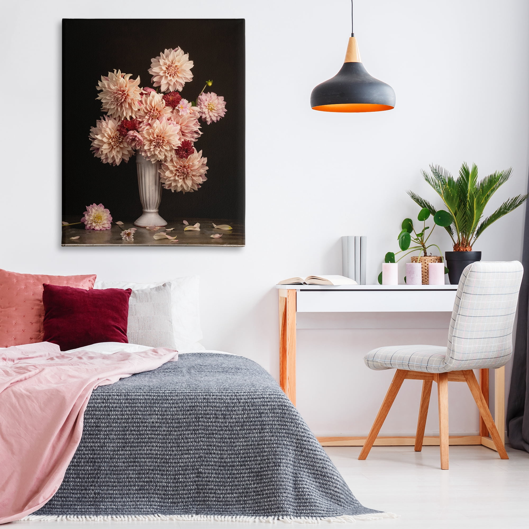 Stupell Industries Dahlia Magic Bouquet Plants & Flowers Photography Wrapped Canvas Art Print Wall Art, 36 x 48