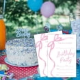 thumbnail image 5 of Pink Bow Birthday Invitations, Pink Ribbon Bow Birthday Party Invitations, 20 Party Invitations with Envelopes for Girls Boys, Birthday Party Favor & Decoration (4"x6")-A04, 5 of 6