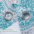 thumbnail image 3 of DriftAway Adrianne Thermal and Room Darkening Grommet Unlined Window Curtains, 2 Panels, 52" x 84", Teal Blue, 3 of 8