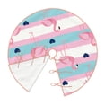thumbnail image 3 of Bingfone Christmas Tree Skirt Mat Christmas Decoration Interior 48"-Flamingo1, 3 of 8
