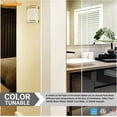 thumbnail image 6 of Sunlite 25w LED Half Cylinder Wall Sconce CCT Tunable Brushed Nickel Finish, 6 of 6