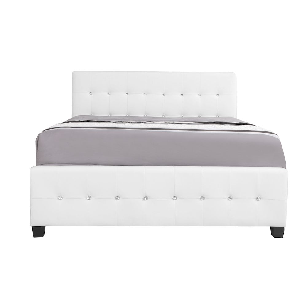 Glory Furniture Diamond King Bed in White Color