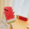 thumbnail image 2 of Funda para iPhone 13 con diseño de sandía 3D con soporte para teléfono, funda protectora suave Kawaii para mujeres y niñas-sandía ER, 2 of 5