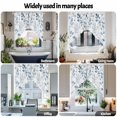 thumbnail image 6 of Country Style Swag Curtain Valance for Windows, Blue Leaves Watercolor Window Treatments Short Swag Topper for Kitchen Windows Bathroom Bedroom, 36"x45", 6 of 8
