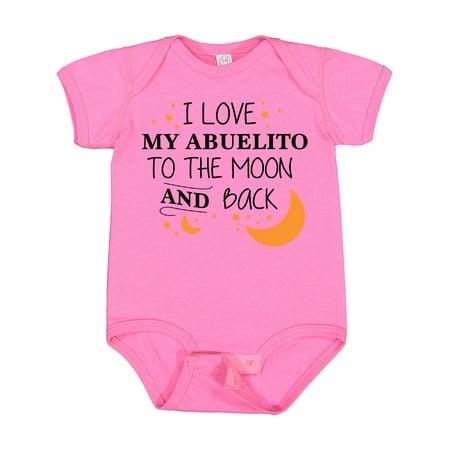 

Inktastic I Love My Abuelito to the Moon and Back Gift Baby Boy or Baby Girl Bodysuit