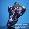 thumbnail image 2 of Minnieouse Zapatillas de baloncesto para hombre, zapatillas transpirables acolchadas, zapatillas deportivas antideslizantes de alta para parejas, Type6 NO6, 2 of 6