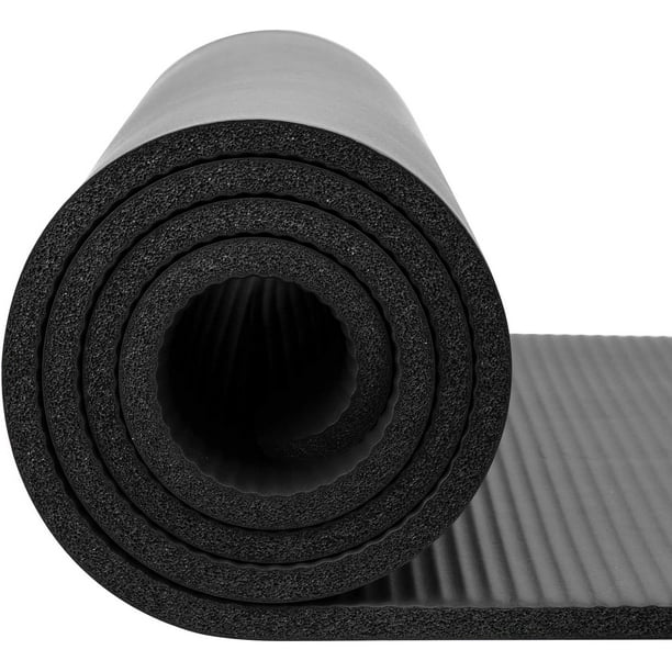 REEHUT Extra Thick Exercise Mat 1/2-Inch High Density NBR mats for Yoga, Pilates,Fitness & Workout w/Carrying Strap 