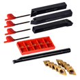 thumbnail image 2 of 18pieces Mini Lathe Indexabse Carbide Turning Tool Holder Bit Set With Dcmt070204 Indexable Carbide Turning Insert, 2 of 5