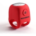 thumbnail image 5 of Timbres para bicicleta eléctrica, bocina electrónica para bicicleta, mini timbre E-Bell impermeable de 80 dB, soporte universal de banda de goma de silicona, color rojo JM, 5 of 5