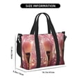 thumbnail image 2 of Travel Duffle Bag Makeup Brush on Pink Glitter Travel Tote Bags Carry on Luggage Waterproof Weekender Bags with Top Handle Adjustable Shoulde Strap for Travel Gym, 2 of 5