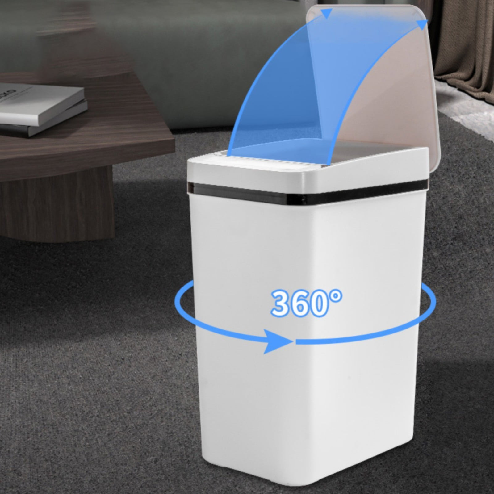 Niriyo Motion Sensor Trash Can Touchless Bathroom Bin, Automatic Garbage Pail for Kitchen
