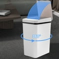thumbnail image 6 of Automatic Motion Sensor Bathroom Trash Can with Lid,2.2 Gallon Touchless Trash Bin,Smart Plastic Slim Garbage Can Small Wastebasket for Toilet,Office,rv,Bedroom,Living Room,Black,9.25x6.22x12.59", 6 of 9
