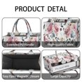 thumbnail image 4 of Large Capacity Tote Bag,Pioneer Flower Floral Print Pattern Handbag Fashion Luxury Tote Bag,15.7"x13"x 5.1" Inches,Laptop Compatible, 4 of 6