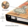 thumbnail image 3 of FORMRS 3 Ring Photo Album 4"x6" Self Adhesive Large Capacity PU Leather Cover, Cats in Party, 3 of 8