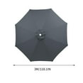 thumbnail image 2 of 118 Inches 8 Ribs Large Outdoor Patio Umbrella Market Table Umbrella-UV Resistant,190T Heavy-Duty Rainproof Pool Umbrella,Umbrella Replacement Canopy Replacement Top Cover (Frame Not Included), 2 of 6