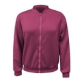 thumbnail image 4 of Bovemsi Cardigan Sweaters for Women Autumn And Winter Solid Color Round Neck Zipper Loose Long Sleeved Sweatshirt Cardigans Lightweight, 4 of 9