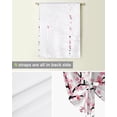 thumbnail image 4 of Tie Up Curtains Spring Pink Flower Cherry Blossom White Kitchen Short Window Curtain Modern Home Decor Small Window Roman, 4 of 5