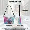 thumbnail image 7 of Kuiaobaty Sea Turtle Print Leather Shoulder Purse for Women Flower Butterfly Print Hobo Purse Tote with Smooth Zipper Lightweight Mini Underarm Sling Bag for Travel, 7 of 7