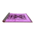 thumbnail image 2 of Ahgly Company Indoor Round Oriental Purple Industrial Area Rugs, 6' Round, 2 of 4