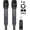 Gray, variant on Rechargeable Microphones , Pro Handheld Cordless Mics System Dynamic with Echo Treble BASS VOL Control for Karaoke Singing Church Party, 1/4'' Output, D240, Grey