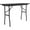 Black, variant on UrbanPro 18"W x 48"D Metal & Wood Folding Table in Black Granite