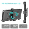 thumbnail image 3 of Takfox Case For Samsung Galaxy S22 Ultra,Shockproof Heavy Duty Rugged Locking Swivel Holster Belt Clip Kickstand Full Body Hard Shell Phone Cover Case,Black, 3 of 7