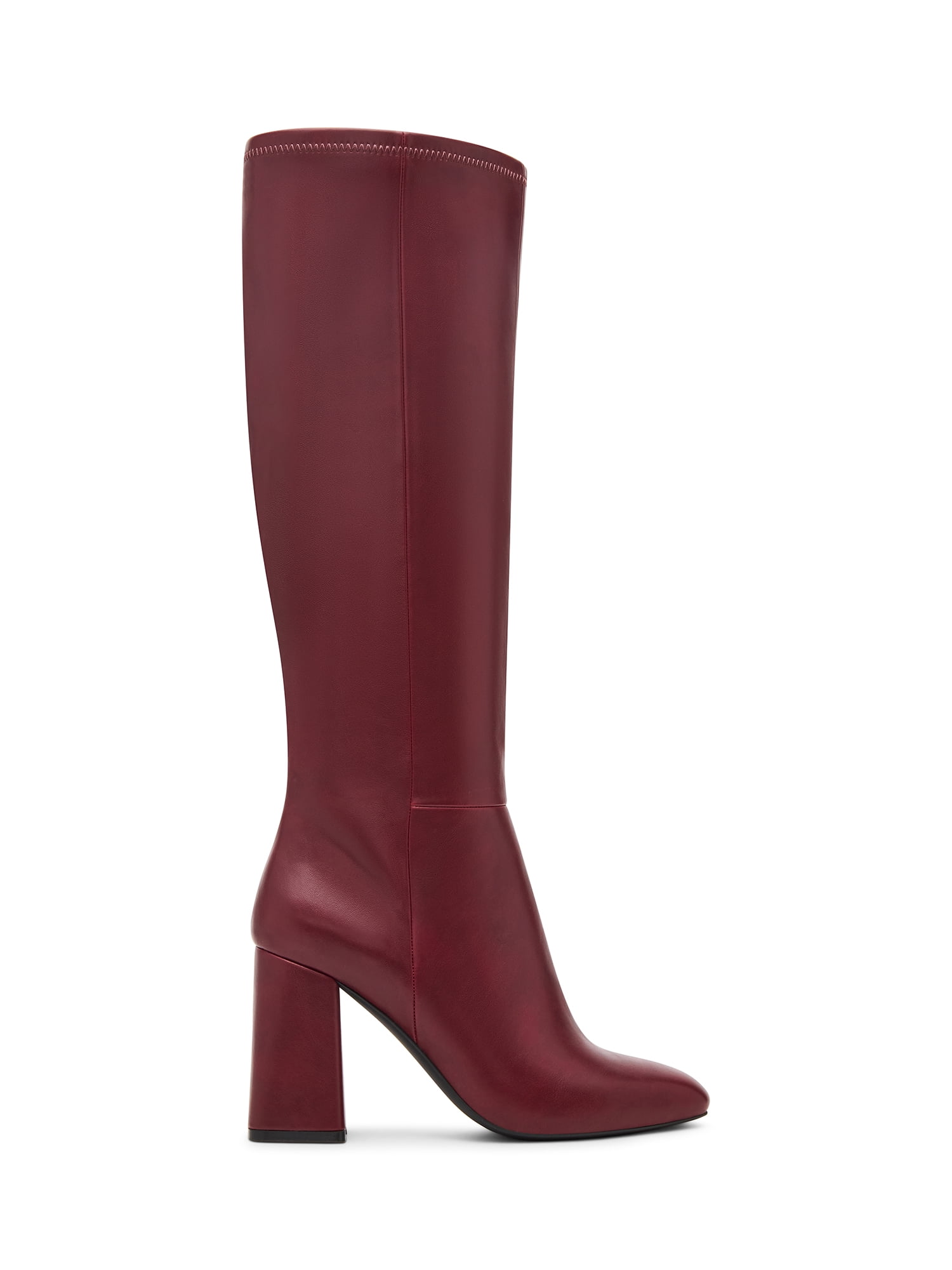 Madden Girl Women's Wesley Block Heel Tall Shaft Boot (Wide Calf Available)