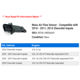 thumbnail image 2 of Mass Air Flow Sensor - Compatible with 2010 - 2011, 2014 Chevy Impala, 2 of 2