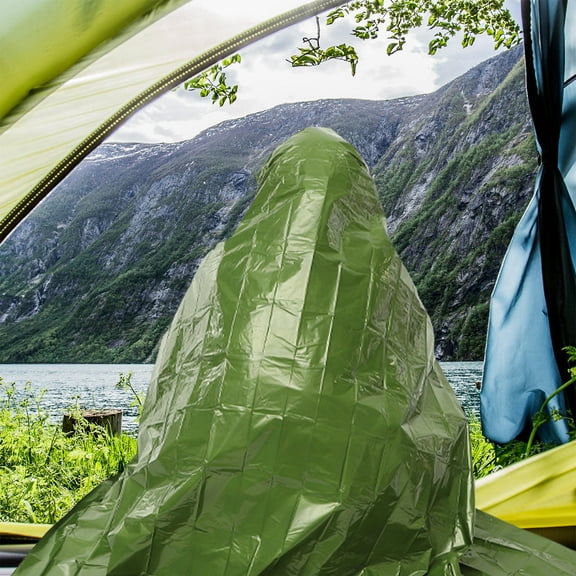 LOLIPPYY Camping Blankets Olive Green Sun Protection For Emergency Rescue 1Pack 210X130X2CM
