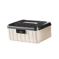 thumbnail image 3 of jifeng Lockable Storage Container Bin Lidded Storage Container Stackable Document Organizer Case for Living Room School Dorm Kitchen 36.2x28.5x15.8cm, 3 of 9