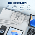 thumbnail image 2 of Regulador Multicontactos Con 11 Salidas 4usb Y 2 Tipo C 3m Xtellar blanco, 2 of 3