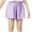 Purple, variant on Lenpel Girls' Sweat Shorts Soft Cotton Elastic Waist Athletic Workout Wide Leg Shorts Summer Casual Shorts 8-14 Years