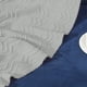 thumbnail image 4 of Manta de punto con flecos de color sólido | Manta suave de acrílico para sofá, cama o extremo de sofá | Textura acogedora y amigable con la piel | Funda reversible versátil | 67"x50" | Beige, gris, 4 of 6