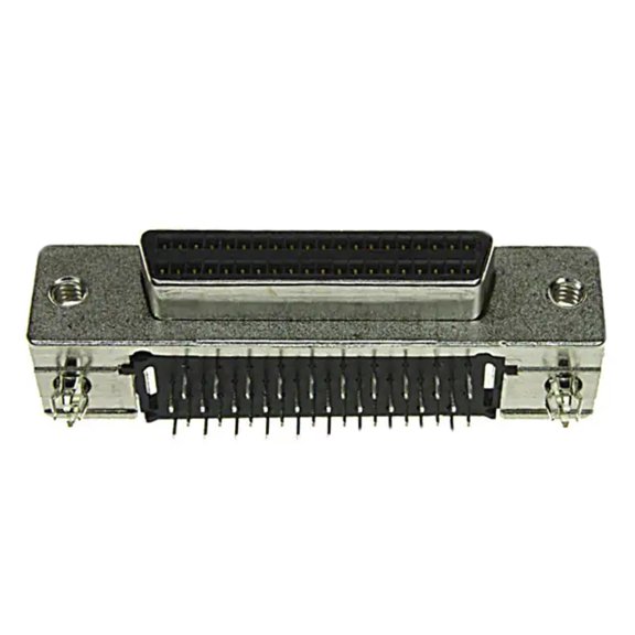 787170-4 Connector D-Type Receptacle 40 Position Female Sockets Right Angle