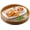 13.8", variant on XIMEI 13.8" Large Round Bamboo Serving Tray with Handles, Round Ottoman Food Tray for Serving Breakfast/Drinks/Snack