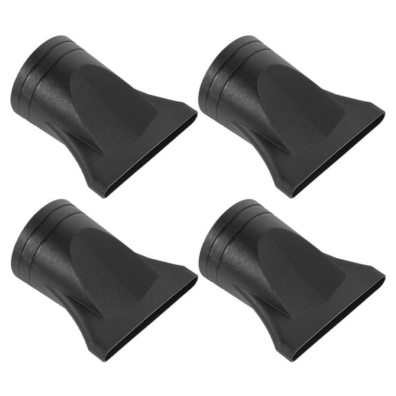 Homoyoyo Universal Hair Dryer Nozzle Hair Dryer Nozzles Black Plastic 4Pcs