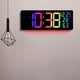 thumbnail image 2 of Reloj de Pared Digital Grande RGB, 8 Colores, Luz Ambiental, Temperatura, Humedad, Fecha, 2 Alarmas, Reloj de Mesa, Temporizador, Cuenta Regresiva., 2 of 5