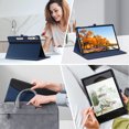 thumbnail image 4 of Fintie Case for Samsung Galaxy Tab S10 Plus 2024/S9 Plus 2023/S8 Plus 2022/S7 FE 2021/S7 Plus 2020 12.4 Inch, Multi-Angle Viewing Protective Cover with Pocket, Auto Sleep/Wake, Navy, 4 of 10