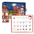 thumbnail image 2 of Calendario De Adviento De Navidad Con Abalorios De Navidad, Caja Ciega, Pulsera De Cristal Con Cuentas De Cristal Para Niñas Pequeñas Y Adultos Minnieouse HA037881-00, 2 of 6