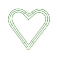 thumbnail image 2 of Heart Shaped Wire Wreath Frame – Heart Metal Wreath Form with Ring Design for Valentines Day Wreath, DIY Crafts, and Home Decor – Dark Green Wire Frame for Valentine Holiday & Weddings,9.8 IN,Green, 2 of 9