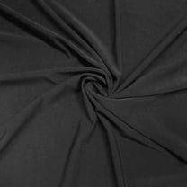 EOVEA-ITY Knit Jersey Polyester Spandex Fabric by The Yard - 60" Inch Wide, 2-Way Stretch - Costumes & Dancewear | 5 Yard Black