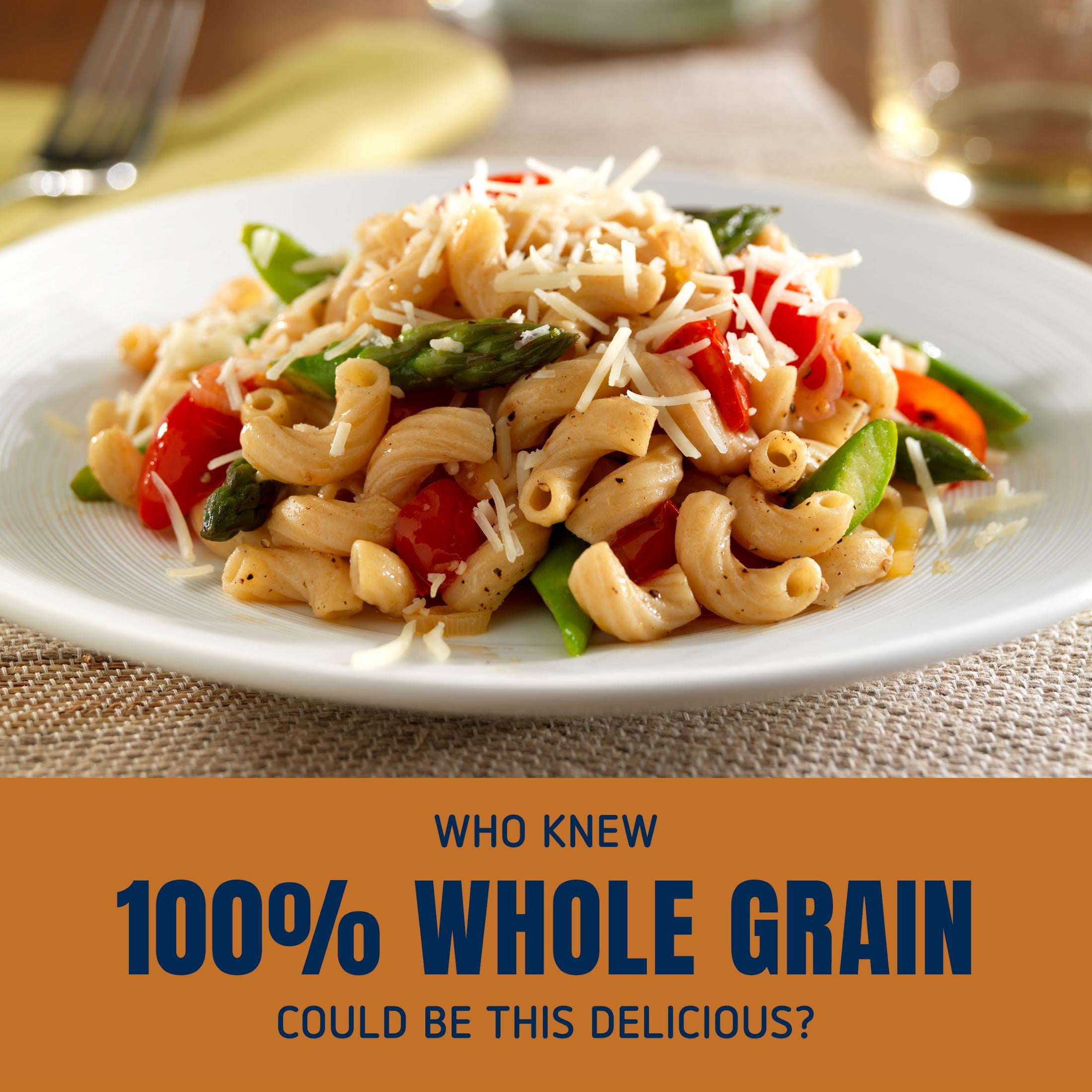(3 pack) Barilla Whole Grain Elbows Pasta, 100% Whole Wheat, 16 oz Box