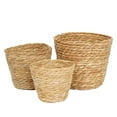 thumbnail image 3 of Handmade Woven Seagrass Storage Container Bohemian Style Indoor Planter Decorative Organizer for Home, 3 of 3