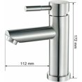 thumbnail image 2 of Chrome Surface Cold Water Bathroom Sink Faucet with Removable Aerator, Durable Copper Construction, Compatible with Standard Fixtures, 2 of 5
