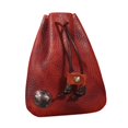 thumbnail image 3 of Mini bolsa con cordón, organizador de llaves, monedero, ligera, retro Rojo, 3 of 9