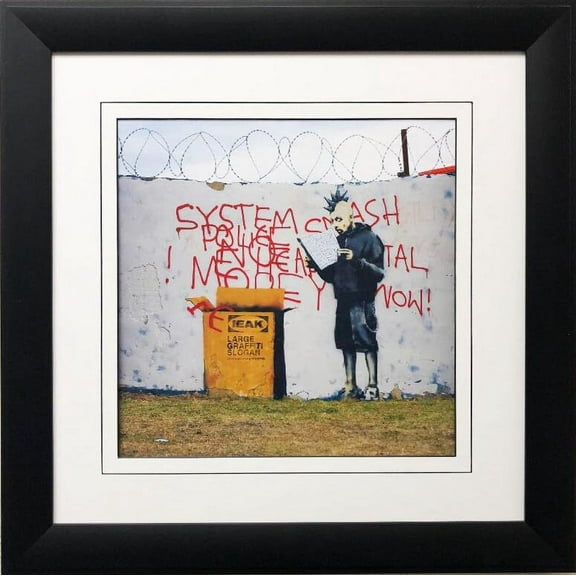 BANKSY "Some Assembly Required" New FRAMED Art Generic