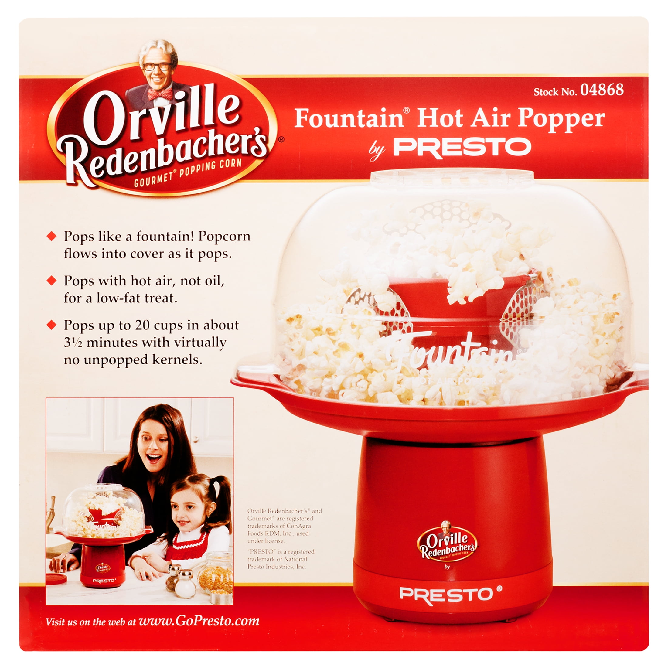 Orville Redenbacher's® Fountain® Hot Air Popper by Presto