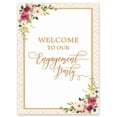thumbnail image 1 of Darling Souvenir MADE WITH LOVE Watercolor Flower With Border,WelcomeSignLarge Decorative PosterWelcomeTo Our Engagement Poster For Easel Party Collection- 18x12, 1 of 1